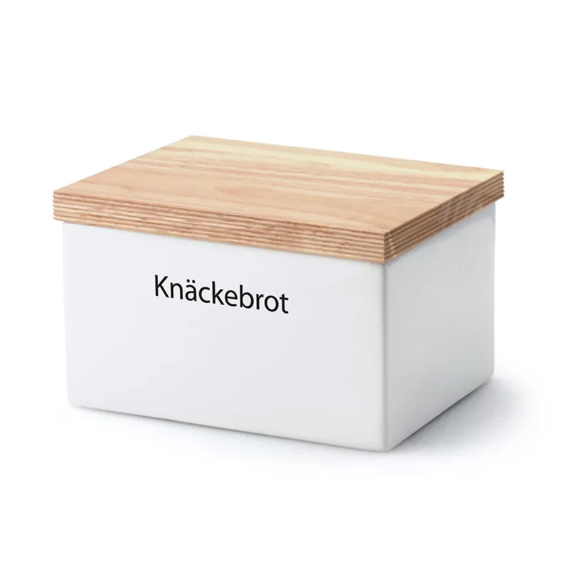 Kracherpreis Continenta Vorratsdose mit Holzdeckel 17,5 x 13,5 x 11 cm