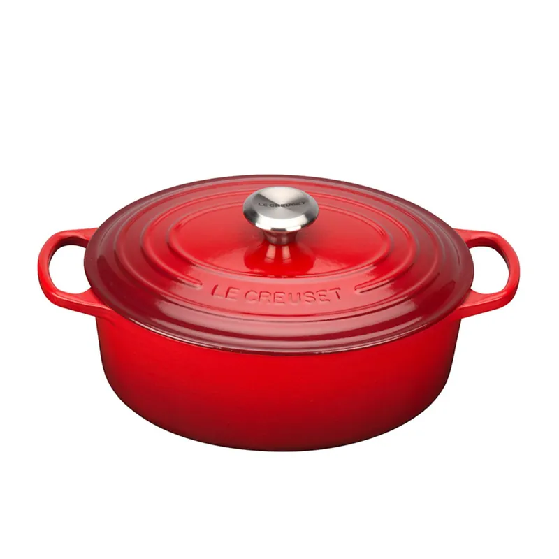 Saisonangebot Le Creuset Bräter Signature 27 cm oval Kirschrot 4,1 L