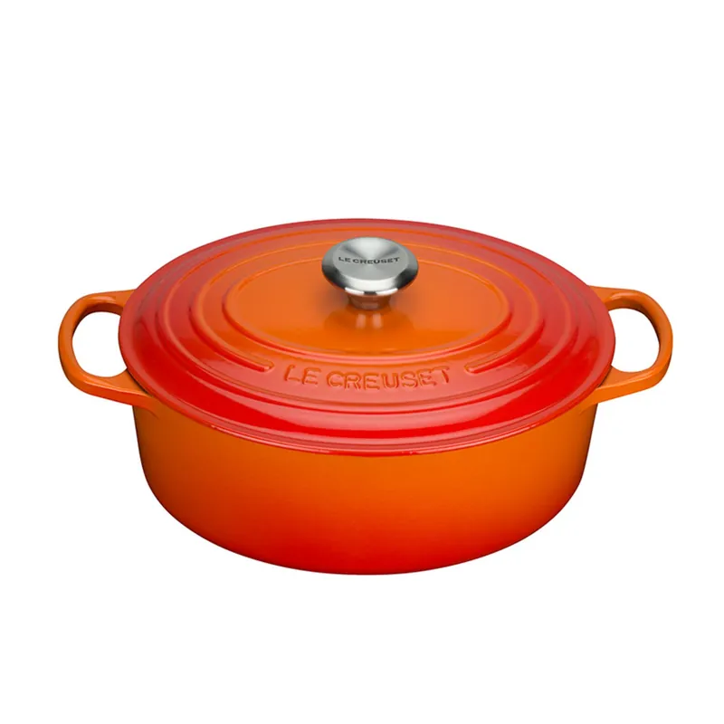 Le Creuset Bräter Signature 35 cm oval Ofenrot 8,9 L Markenware