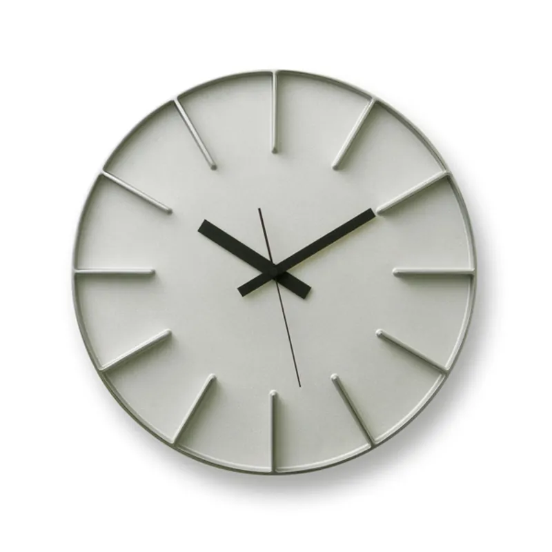 Lemnos Edge Clock Wanduhr Groß Aluminium Markenware