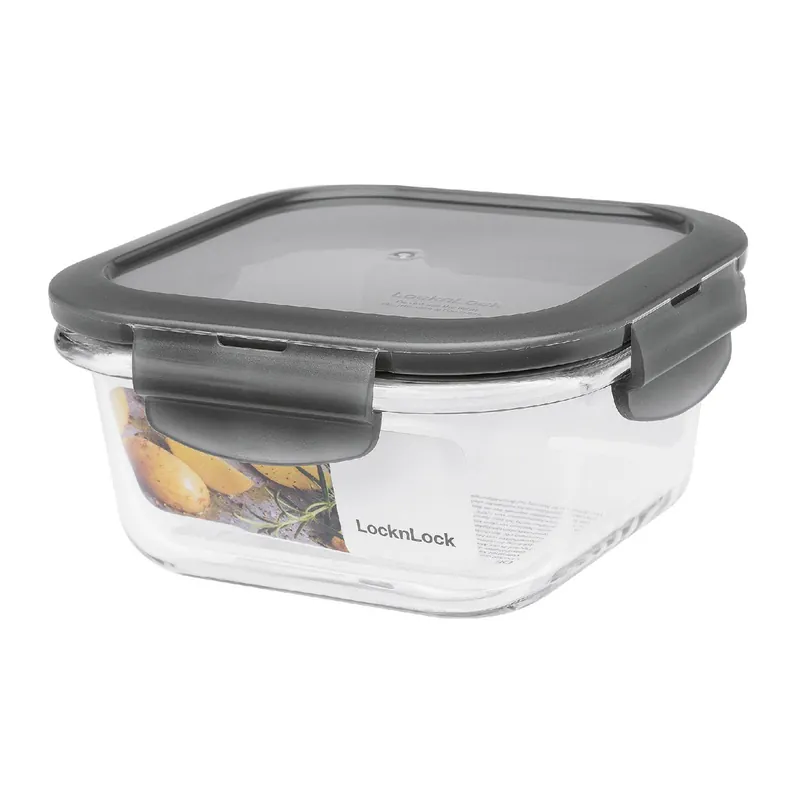 Markenware Lock & Lock Boroseal Aufbewahrung Glas quadratisch 750 ml