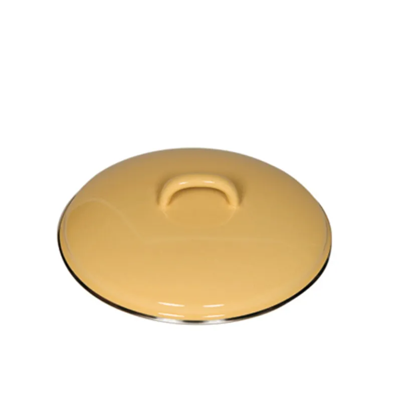 Riess Deckel aus Emaille 20 cm Goldgelb Preiswert