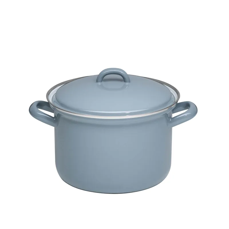 Riess Fleischtopf mit Deckel aus Emaille Pure Grey 3,5 l Aktuell