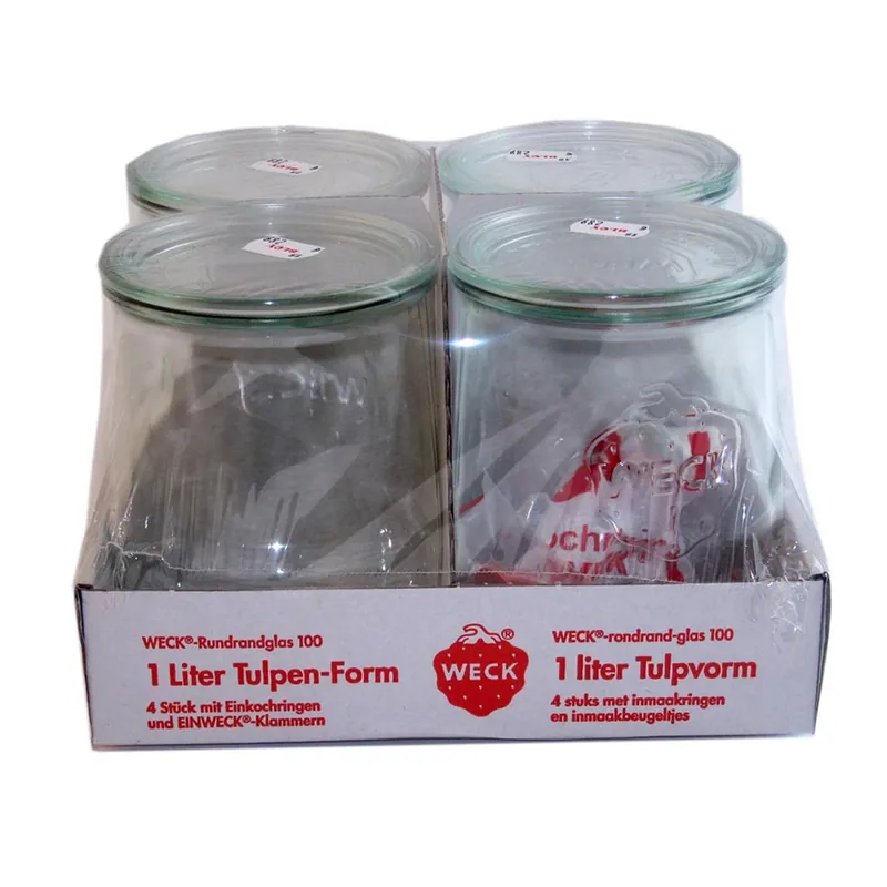 Beliebt Weck 4er Set Tulpenglas 1000 ml