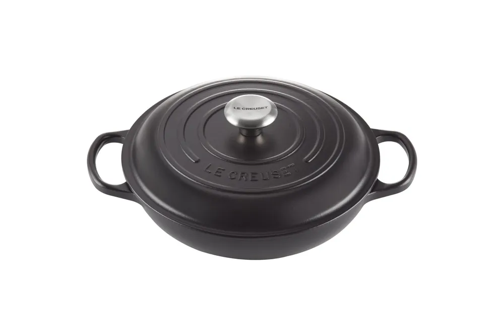 Finale Aktion Le Creuset Gourmet-Profitopf Signature 26 cm Schwarz