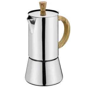 Saisonangebot CILIO Espressokocher FIGARO Edelstahl 4T Olive