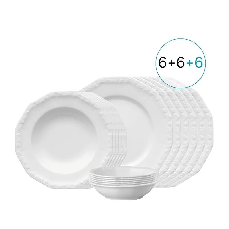 Direkt Vom Hersteller Maria 18-tlg. Speiseset für 6 Personen, 6x Dessertschalen gratis!