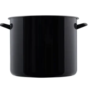 Riess Suppentopf Classic Schwarz Emaille 32 cm 20 l Sichere Zahlung