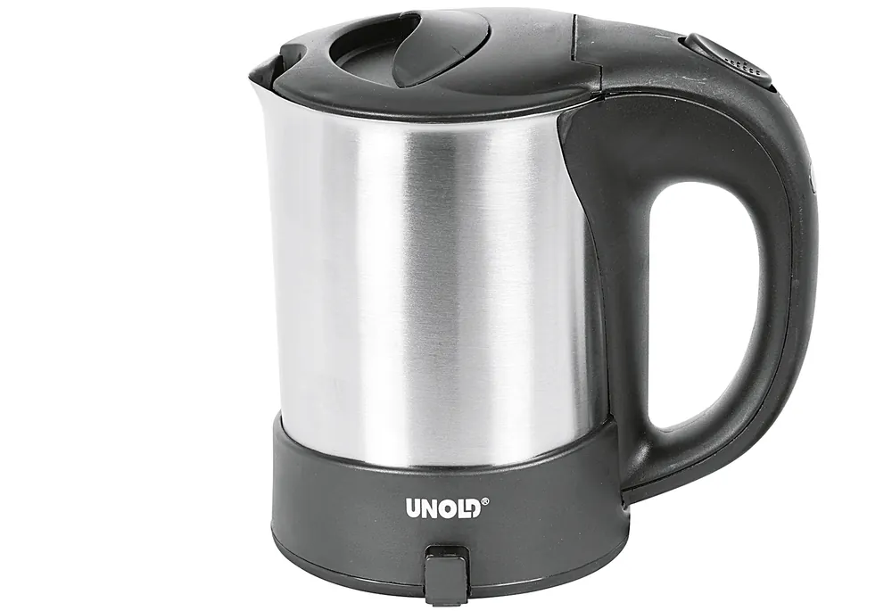 UNOLD Reisewasserkocher 18575 0,5 l 1000 W Edelstahl/schwarz Beliebt
