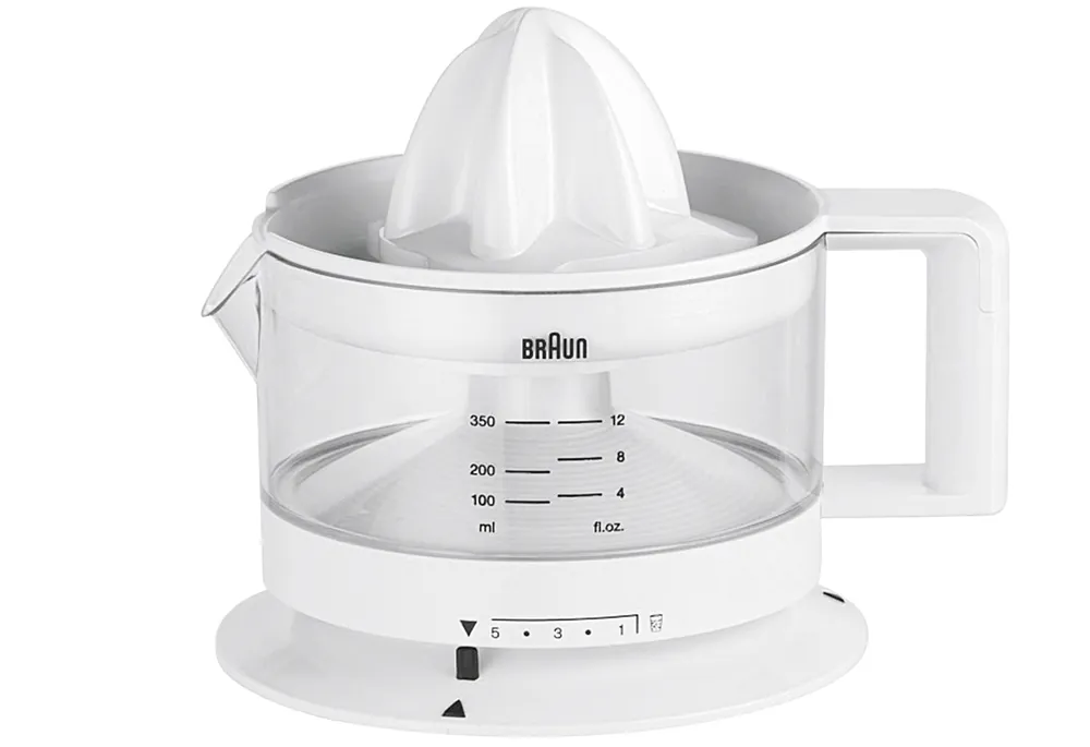 Letzte Chance BRAUN Zitruspresse CJ 3000 Saftbehälter 350 ml 20 W weiß
