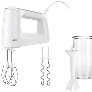 BRAUN Handmixer HM 3105 Mixfuß 500Watt weiß Aktuell
