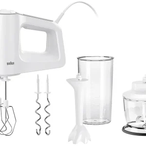 Jetzt Bestellen BRAUN Handmixer HM 3135 Mixfuß Zerkleinerer 500 W weiß