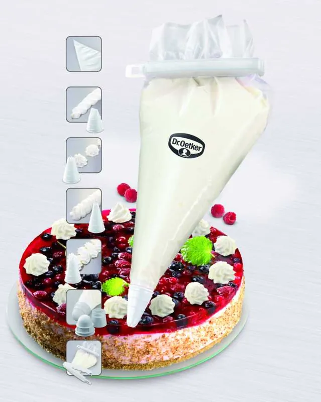 Dr. Oetker Einweg-Spritzbeutel Set 4tlg. Neue Kollektion