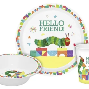 GEDA Kindergeschirr ‘Raupe Nimmersatt - Hello Friend‘ 3 Neu