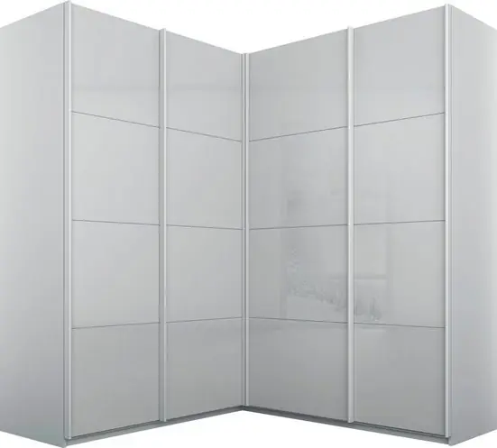 Rauch Schwebetüren-Eckschrank Quadra Alpinweiß Nur Heute