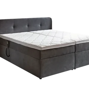 Sichere Zahlung Sun Garden Boxspringbett Gabriola mit Bettkasten Grau 180x200 cm