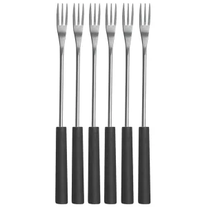 Direkt Vom Hersteller NOUVEL Käsefondue-Gabeln Schwarzer Kunststoffgriff 6 Stüc