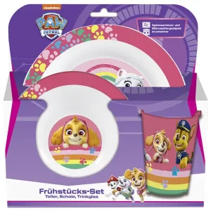P OS Frühstücksset ‘Paw Patrol Girl‘ 3-teilig Bestpreis