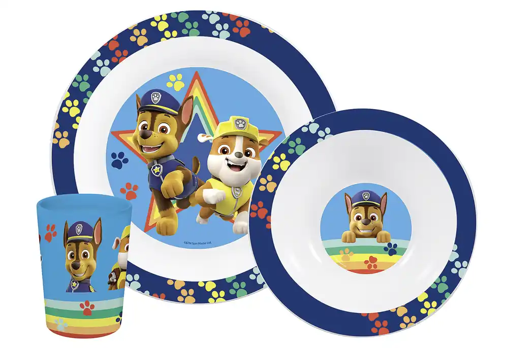 P OS Frühstücksset ‘Paw Patrol‘ 3-teilig Versand Am Gleichen Tag