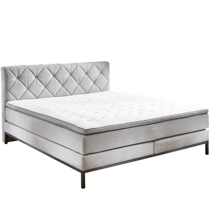 Nur Für Kurze Zeit Sun Garden Boxspringbett Rockaway Silber 180 x 200 cm