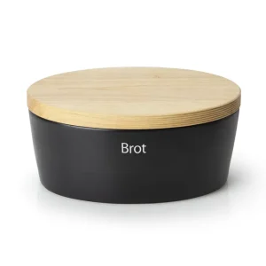 Continenta Brottopf Keramik oval, schwarz Super-Preis