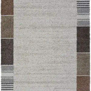 Webteppich Kalahari Weiß-Braun 80 x 150 cm Neu
