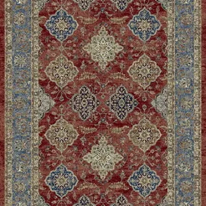 Markenprodukt Webteppich Rubin Rot-Blau 133 x 195 cm