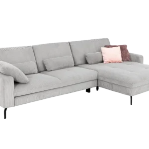 Markenprodukt Systempolster Ecksofa 20110 Cord Grau