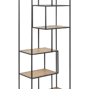 Angebot Design-Bücherregal Seaford Eiche 77 x 185 cm