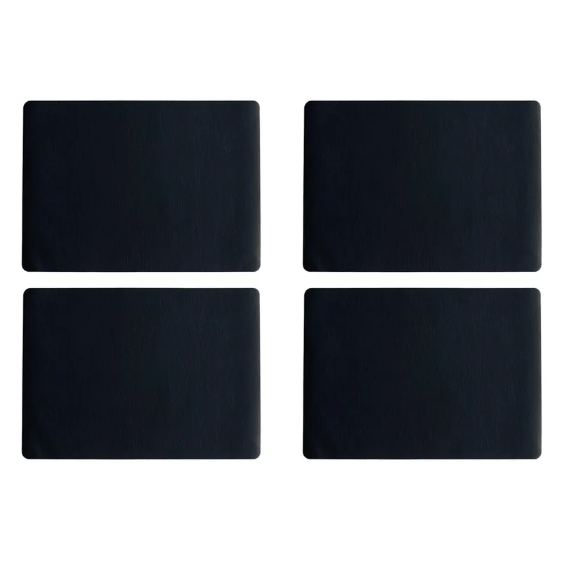 Rabatt ASA LEATHER 4er Set Untersetzer, basalt