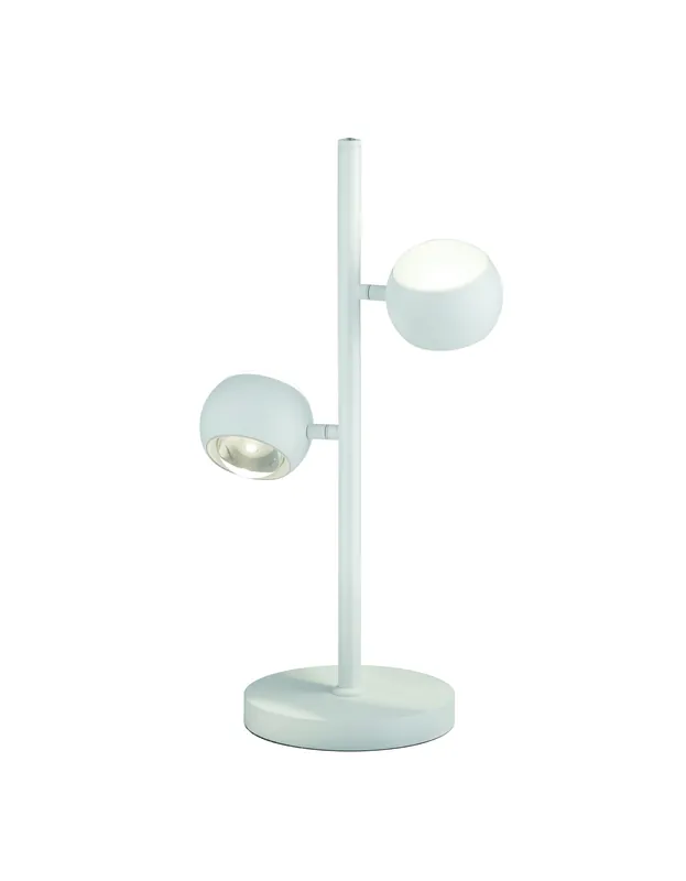 Musterring 2-flg LED Tischlampe Cannon Weiß Solange Der Vorrat Reicht