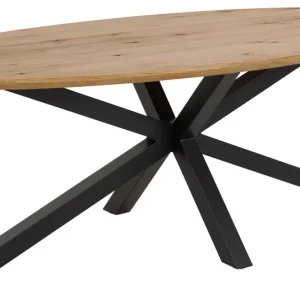 Echt Esstisch Heaven oval Eiche Schwarz
