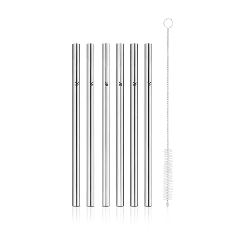 WMF 6-tlg Set Trinkhalme inkl. Bürste 18 cm Sonderaktion