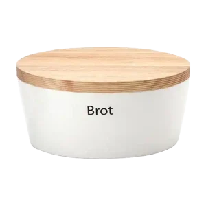 Continenta Brottopf oval mit Holzdeckel 30 cm Online Kaufen