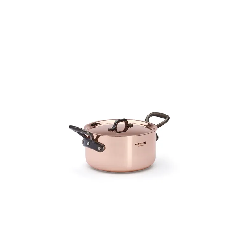 Must-Have De Buyer KOCHTOPF + DECKEL PRIMA MATERA GUSS.GRIFFE Ø16