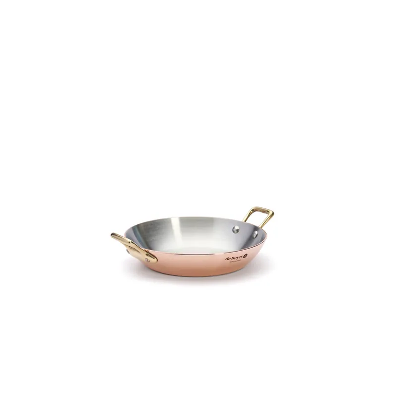 Sonderangebot De Buyer SERVIERPFANNE 2 MESSINGGRIFFE Ø 16 INOCUIVRE