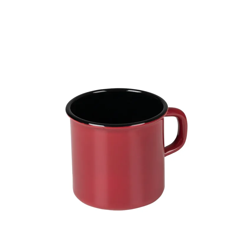 Riess Topf mit Bördel 8cm,3/8L COLOR ROT Solange Der Vorrat Reicht