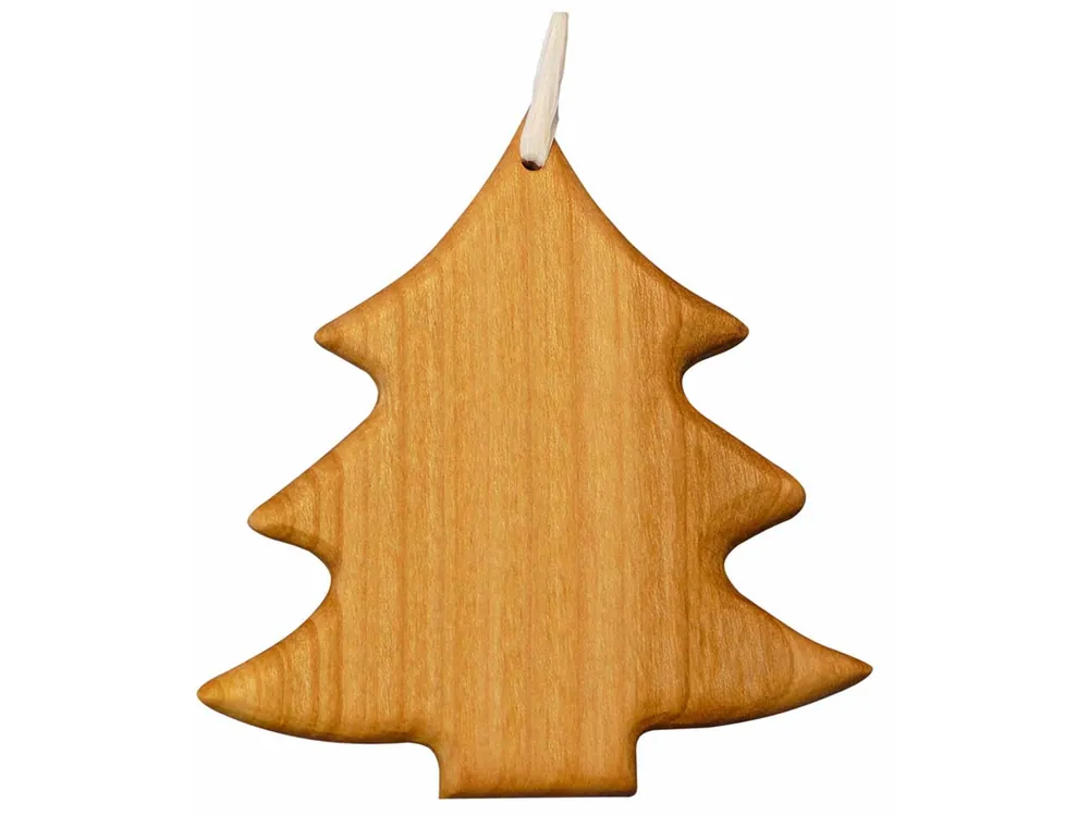 Neue Kollektion Dekoanhänger "Tanne" aus Holz mit Aufhängungsfaden