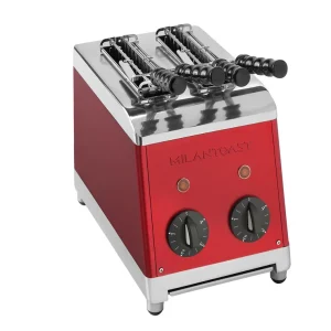 Milantoast klassischer Sandwichtoaster mit Zangen rot Neue Kollektion