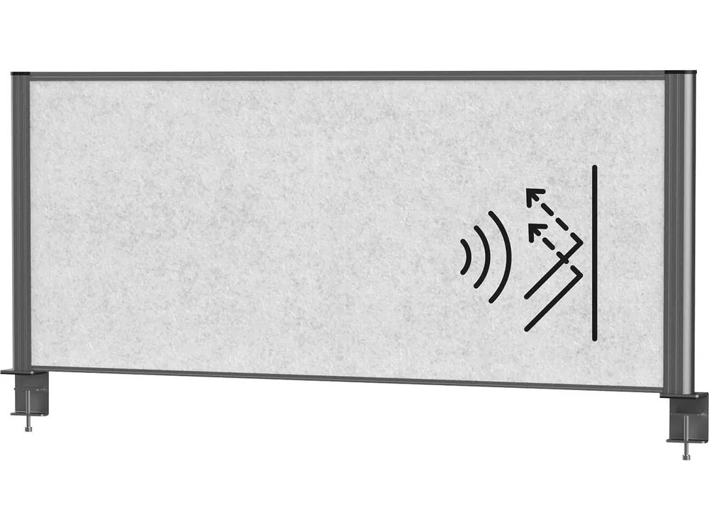 MAUL Tisch-Trennwand "MAULconnecto" 120 x 50 cm Garantierte Lieferung