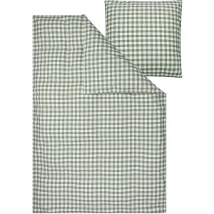 MELA Bio-Bettwäsche "MAJULI CHECKS" aus Perkal, 2-tlg., 155 x 220/80 x 80 cm Top-Angebot