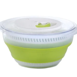 Top-Angebot EMSA Falt-Salatschleuder Basic 4l transparent/grün 4000 ml transparent / grün