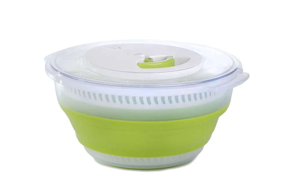 Top-Angebot EMSA Falt-Salatschleuder Basic 4l transparent/grün 4000 ml transparent / grün