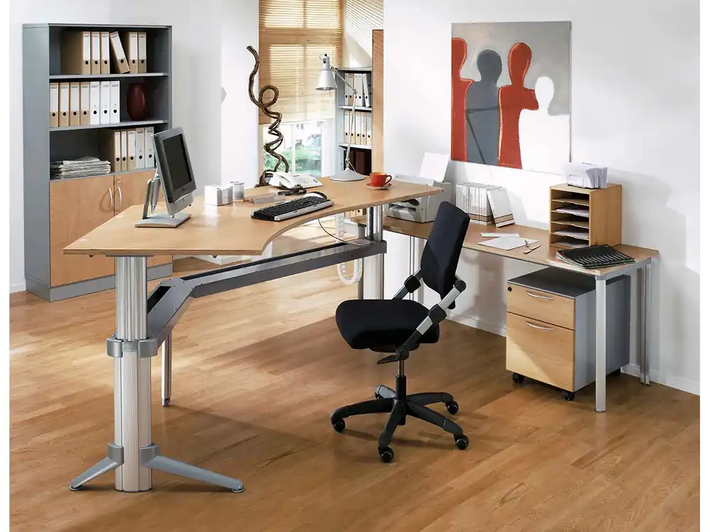 Begrenztes Angebot Leuwico Asymmetrischer Freiformtisch "Go²move"