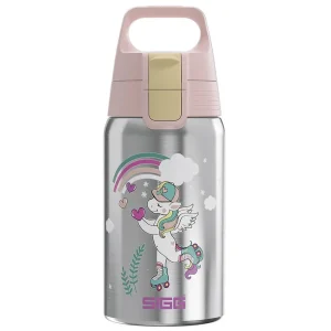 Neu Im Sortiment SIGG Trinkflasche Shield one "Uni Skate" Ø 7.3 cm 0.5 ml silber mit Motiv