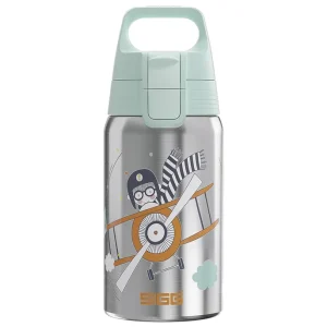 SIGG Trinkflasche Shield one "Pilot" Ø 7.3 cm 0.5 ml silber mit Motiv Meistverkauft