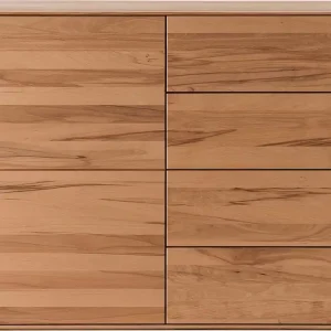 Geprüft Forestales Kommode "Maryland V" 1 Tür, 4 Schubladen, Kernbuche