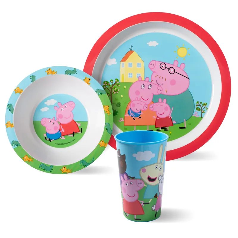 P Os Frühstücksset "Peppa Pig" 3-teilig Begrenztes Angebot