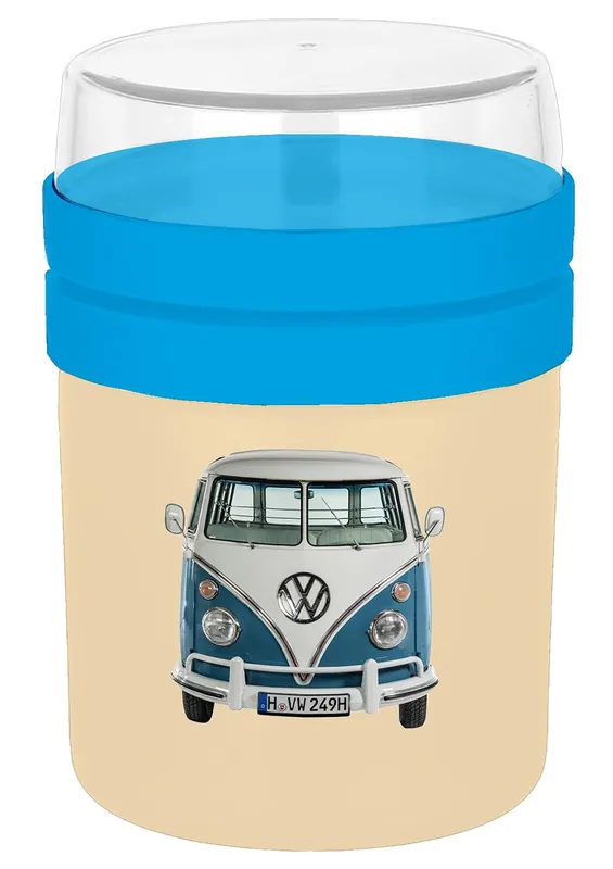 Bestpreis GEDA Food to go Becher VW Classic blau 500ml Ø 10.5 cm Beige