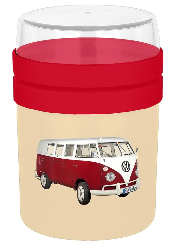 GEDA Food to go Becher VW Classic rot 500ml Ø 10.5 cm Beige Solange Der Vorrat Reicht
